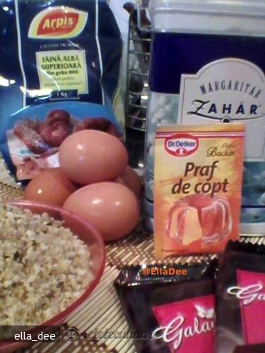 Prajitura cu Nuca si Ciocolata