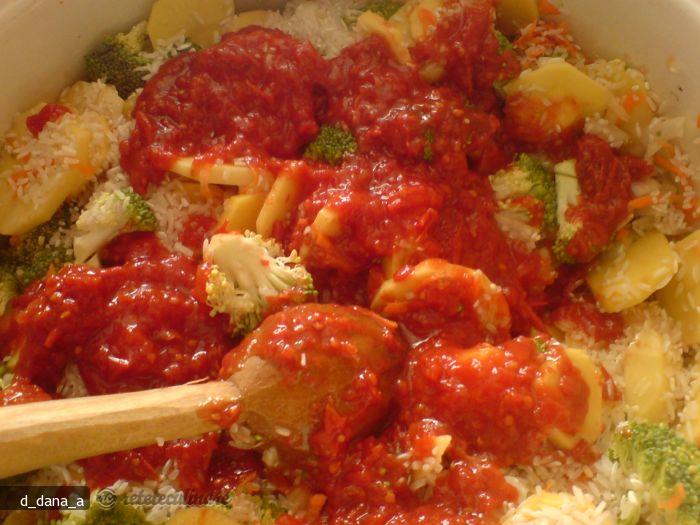 Orez cu Brocoli la Cuptor
