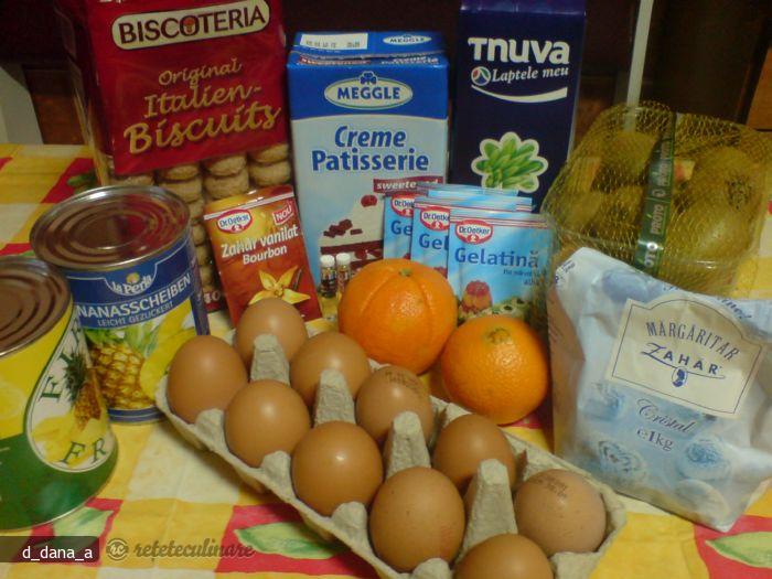 Tort Diplomat cu Fructe