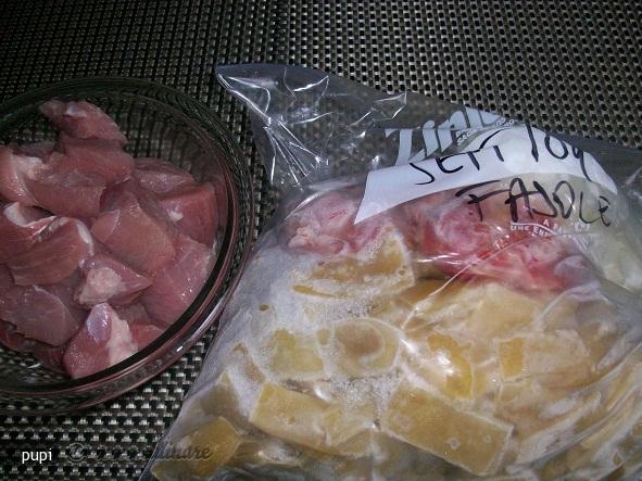 Fasole Galbena Pastai cu Carne de Porc