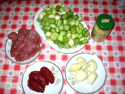 Mancare de Praz cu Carne
