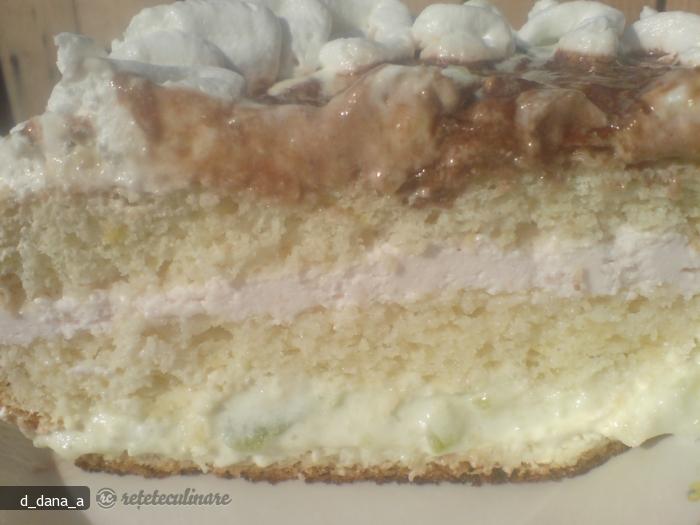 Tort cu Crema de Iaurt si Gem