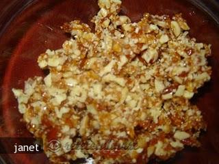 Prajitura cu Mac, Nuci Caramelizate si Portocale