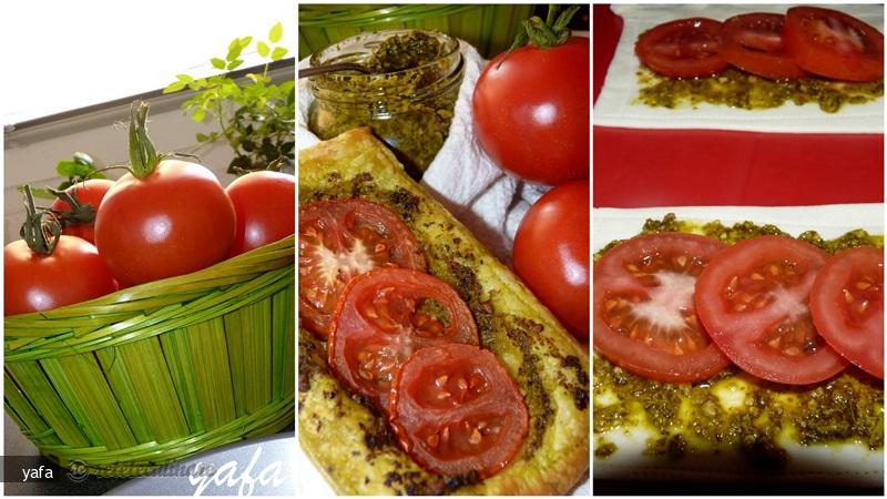 Tarte cu Pesto si Rosii
