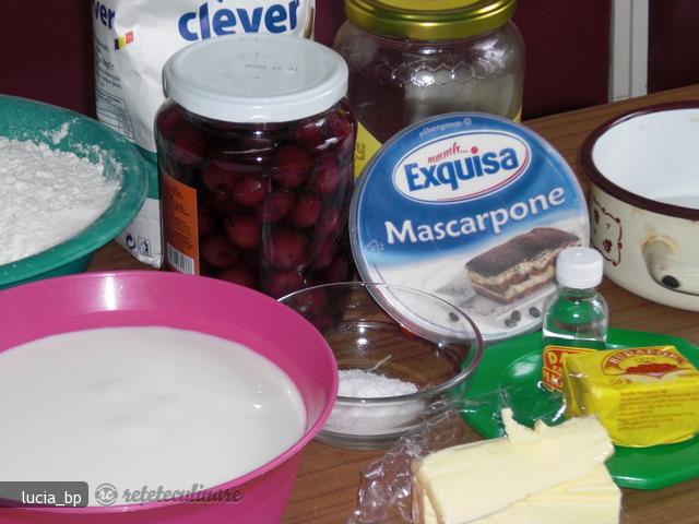 Prajitura cu Visine si Mascarpone
