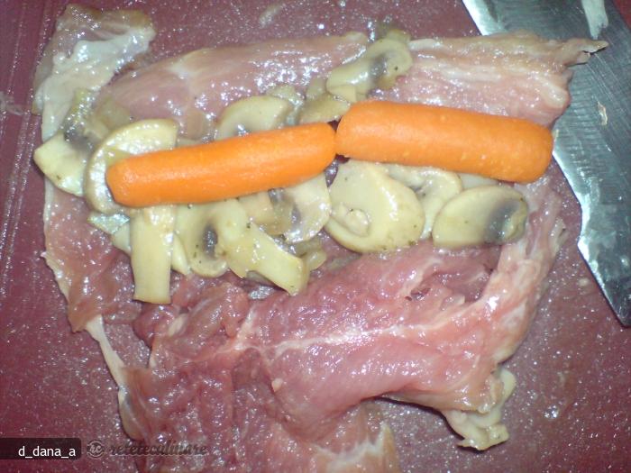 Pachetele de Carne cu Ciuperci