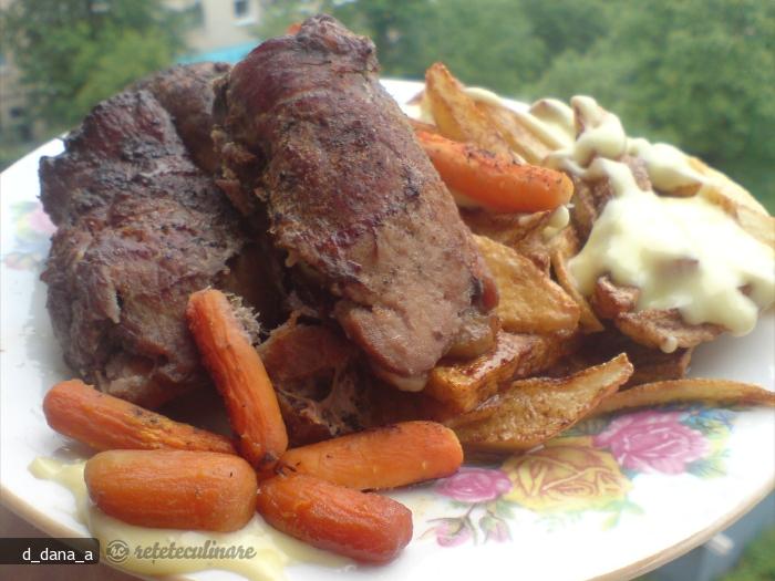 Pachetele de Carne cu Ciuperci