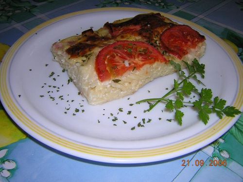 Budinca de Spaghete cu Branza si Bacon