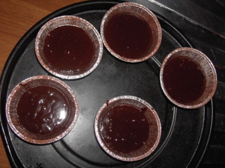 Muffins cu inima topita