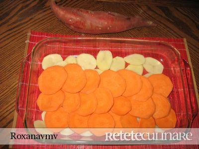 Gratin de cartofi dulci