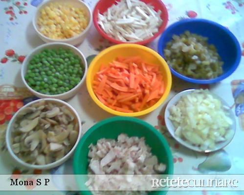 Salata de pui cu legume