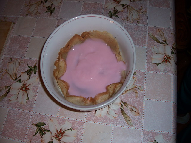 Tort de clatite cu budinca