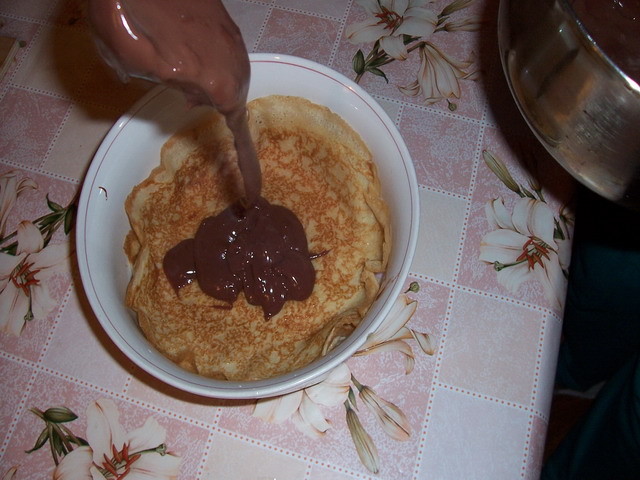 Tort de clatite cu budinca