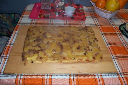 Prajitura cu mere si crema de Budinca
