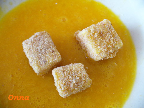 Salata cu cascaval pane si carpaccio de ciuperci
