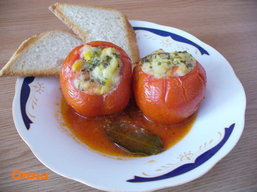 Rosii umplute cu peste si legume