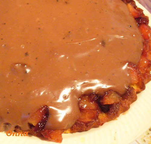 Tarta cu fructe si crema de ciocolata