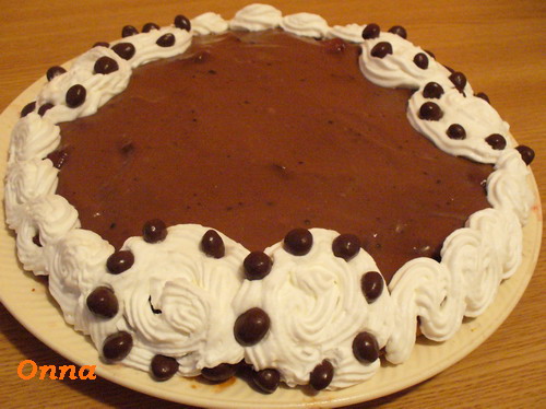 Tarta cu fructe si crema de ciocolata