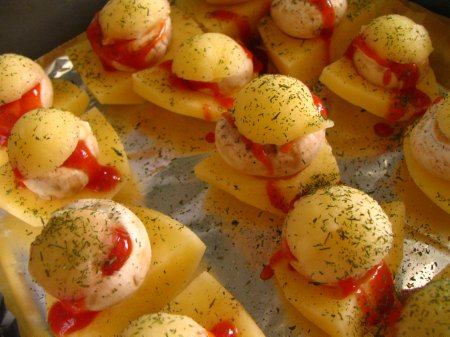 Ciuperci in cartofi la cuptor