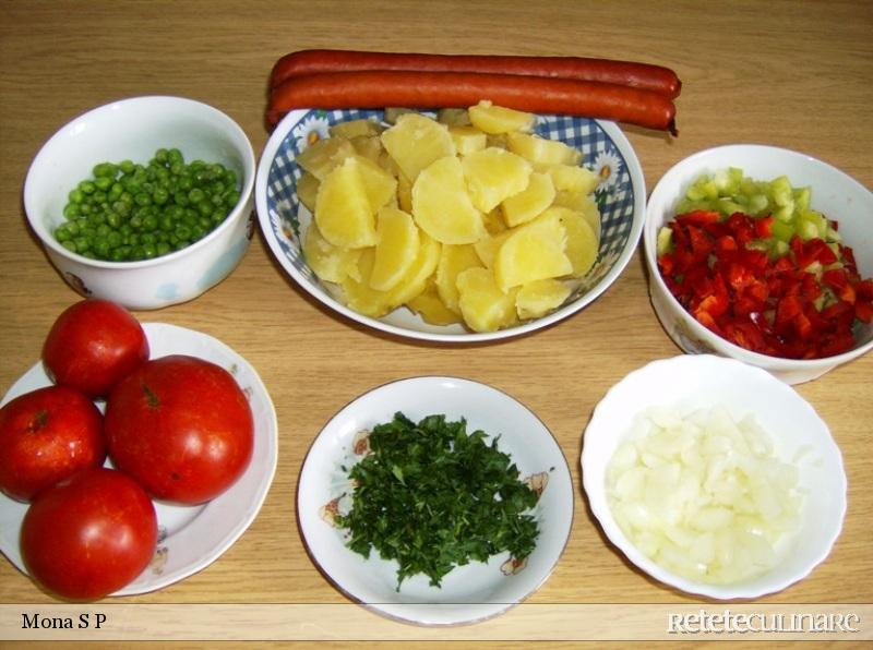 Tortilla de legume cu cabanos