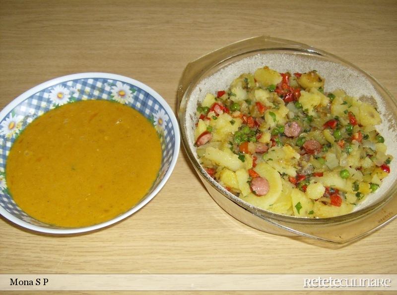 Tortilla de legume cu cabanos