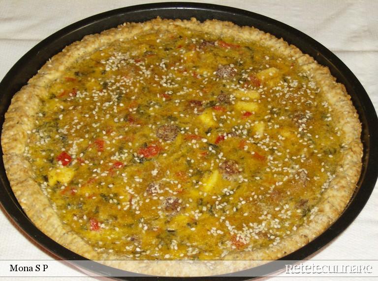 Tarta cu dovlecei si cabanos
