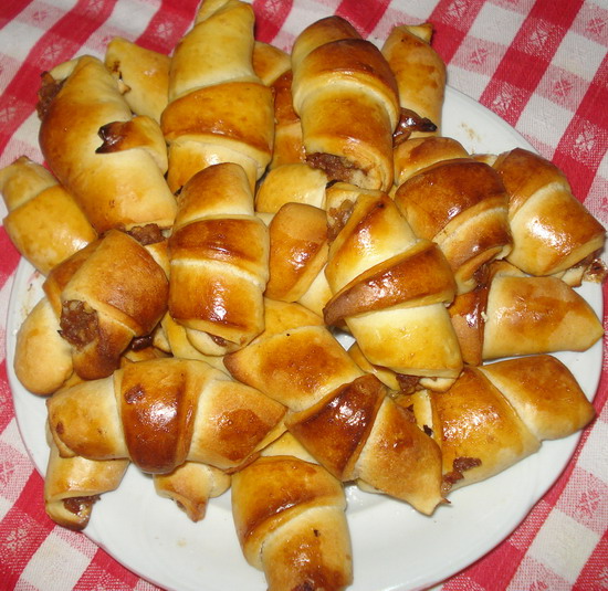 Cornuri cu ciocolata
