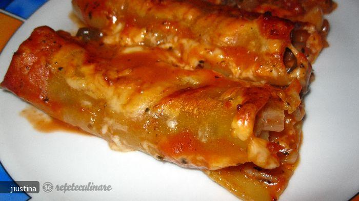 Cannelloni cu Ciuperci