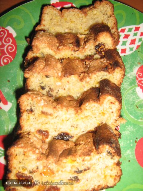 Chec de Albuse cu Fructe Uscate si Faina de Orez (fara gluten)