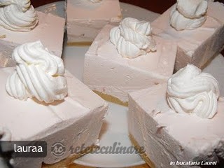 Prajitura cu Iaurt `fara Coacere`