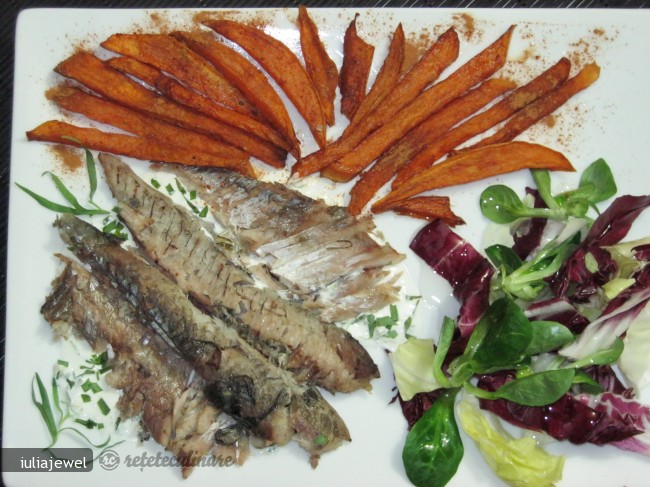 Cartofi Prajiti, cu Zahar si Scortisoara (Yams French Fries)