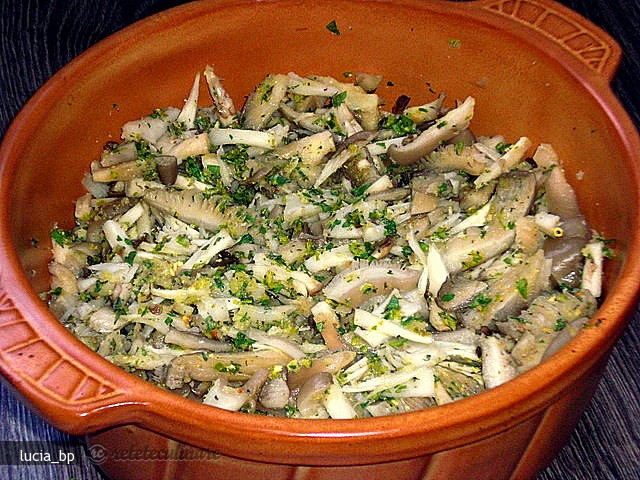 Piure de Cartofi cu Ciuperci Pleurotus la Cuptor