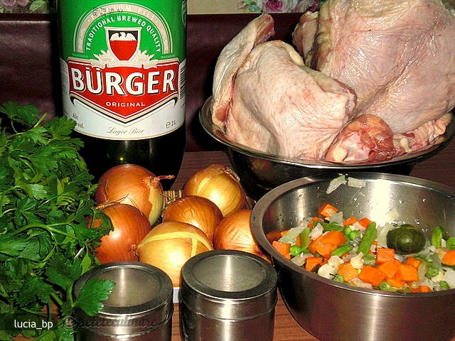 Pui si Mix de Legume, pregatite in Bere