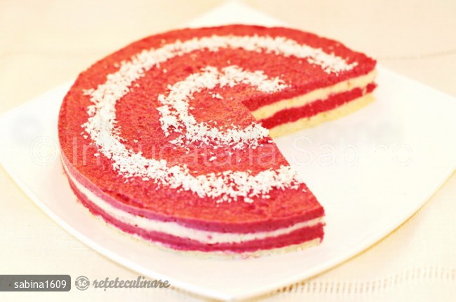 Cheesecake cu zmeura fara coacere