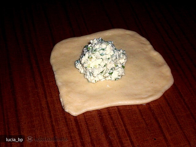 Placintele Aperitiv cu Branza de Vaci, Marar si Ceapa Verde