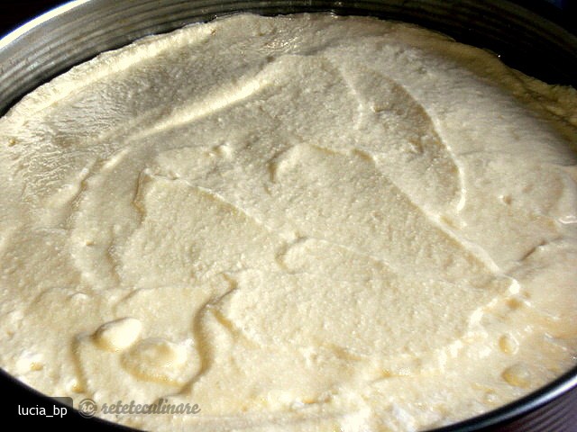 Tarta cu Branza de Vaci si Piersici sau Caise