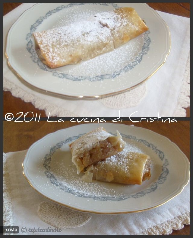 Mini Strudel de Mere cu Foi de Placinta