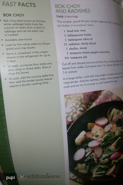 Bok Choy cu Ridichi