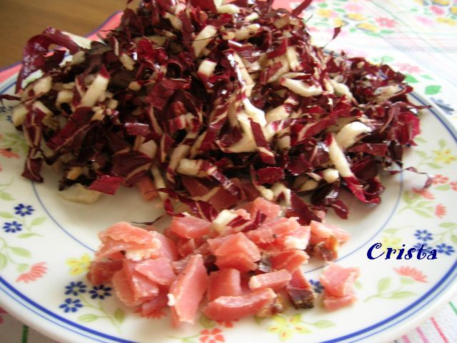 Ravioli cu Radicchio si Speck