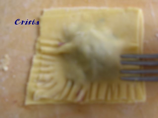 Ravioli cu Radicchio si Speck