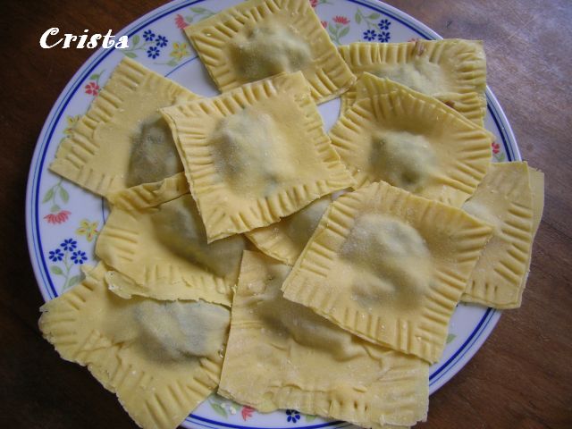 Ravioli cu Radicchio si Speck