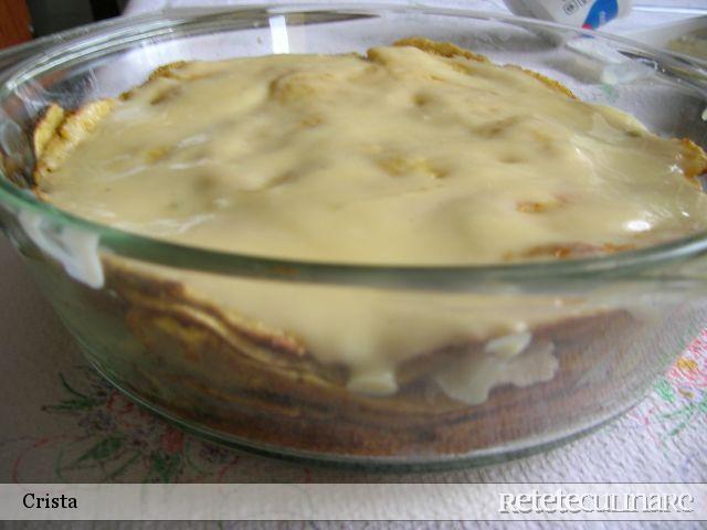 Lasagna din Clatite de Malai, Mazare si Gorgonzola