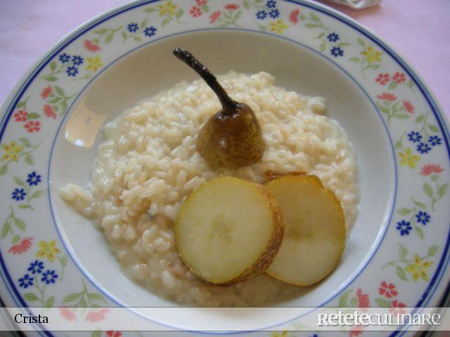 Orez cu Gorgonzola si Pere