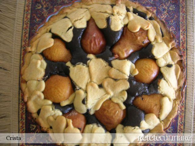 Crostata/tarta cu Umplutura de Cacao si Pere
