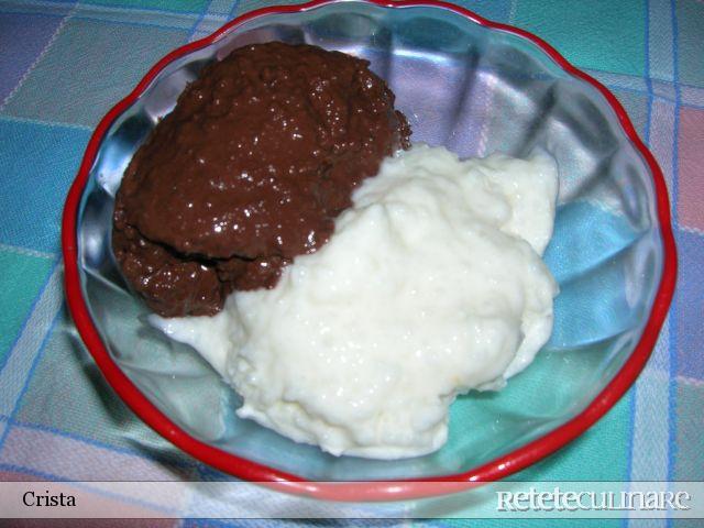 Inghetata Mea de Orez Bicolora (Cacao si Vanilie)