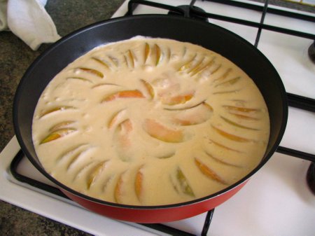 Flognarde / Clafoutis -cu Piersici