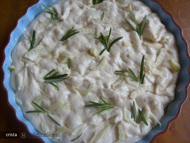 Crescente / focaccia cu Rozmarin (si Fenel)