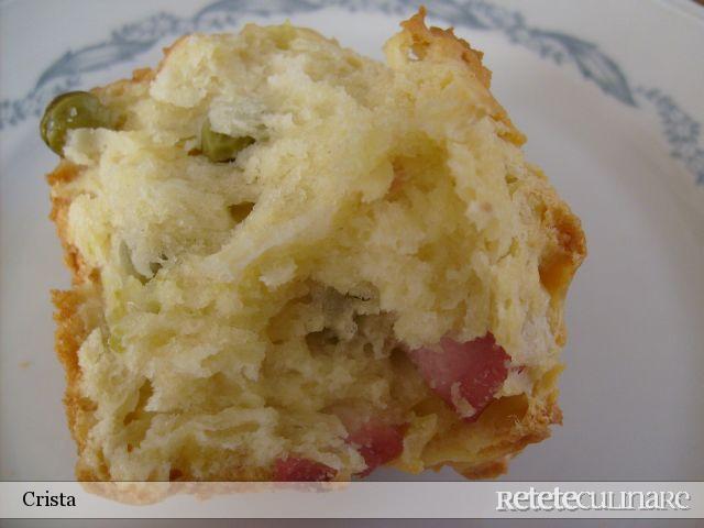 Muffins cu Mazare si Cremvurst