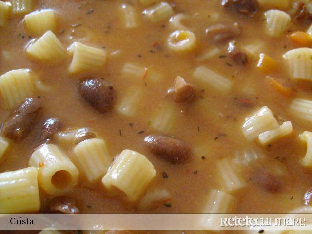 Pasta E Fagioli - Supa de Fasole Boabe cu Paste