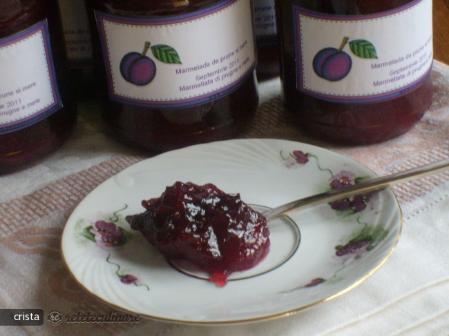 Marmelada de Prune si Mere cu Aroma de Lamiie